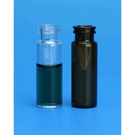 JG Finneran Silanized 4 mL Amber Snap Ring Vials, 15 x 45 mm, 13 mm Crimp/Snap Ring