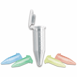 Benchmark Centrifuge Tubes with Snap Caps, 5 mL, Yellow (4 bags of 50)