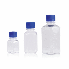 DWK Life Sciences (Wheaton) 1000 mL Square / Octagonal PETG Media Bottles with 38-430 PETG Standard Cap, Sterile