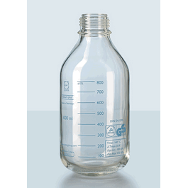 DWK Life Sciences (Wheaton) (Duran) Pressure Plus + 1000 mL Clear Glass Laboratory Bottles ONLY, GL 45 DIN Thread