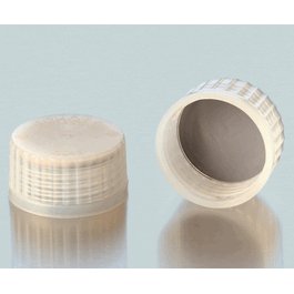 DWK Life Sciences (Wheaton) (Duran) GL45 Premium TpCh260 Screw Caps with PTFE-Coated Silicone Seal, Natural