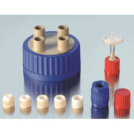 DWK Life Sciences (Wheaton) (Duran) GLS 80 4-port connection cap, 4xGL 18, PP, with EPDM O-ring (replaces 1160176)