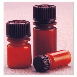 Thermo Scientific Nalgene 8 mL (1/4 oz) Translucent Amber HDPE Diagnostic Bottles with 20-415 Closure, Bulk Pack