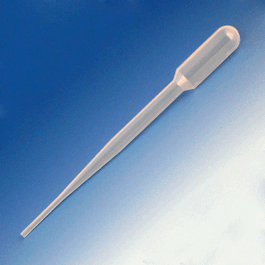 Globe Sterile 4 mL Non-Graduated Blood Bank LDPE Transfer Pipets, 130 mm, 20/Bag, 20 Bags/Unit