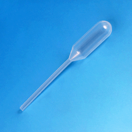 Globe Sterile 1.2 mL Narrow Short Stem LDPE Transfer Pipets, 65 mm, 20/Bag, 25 Bags/Unit