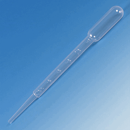 Globe Sterile 7.5 mL Large Bulb LDPE Transfer Pipets, Graduated to 3 mL, 148 mm, Individually Wrapped, 100/Bag, 4 Bags/Unit
