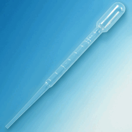 Globe 5 mL LDPE Transfer Pipets, Graduated to 2.25 mL, 150 mm, 500/Dispenser Box, 10 Boxes/Unit