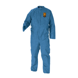 KleenGuard A20 Blue Breathable Particle Protection Coveralls with Zipper Front, M