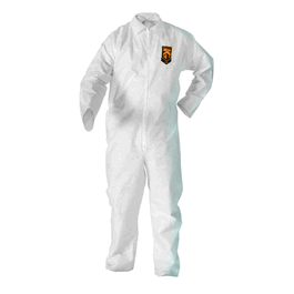 KleenGuard A20 White Breathable Particle Protection Coveralls with Zipper Front, Open Wrists and Ankles, 5XL/6XL