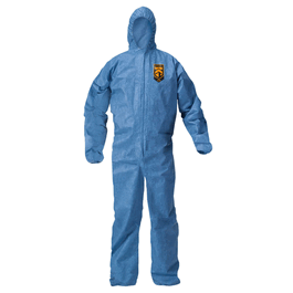 KleenGuard A20 White Breathable Particle Protection Coveralls with Attached Hood, Zipper Front, Elastic Back/Wrists/Ankles, 2XL
