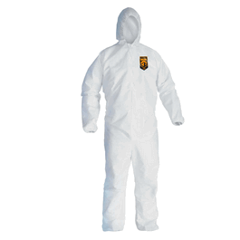 KleenGuard A40 Liquid and Particle Protection Coveralls with Attached Hood, Elastic Wrists/Ankles, Zipper Front (Vending Machine Ready), 2XL