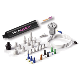VapLock Solvent Waste Kit, 10-Port PP Manifold, GL38, 1x1/2in. NPTF, 3x1/4in. NPTF, 6x1/4in.-28 UNFF