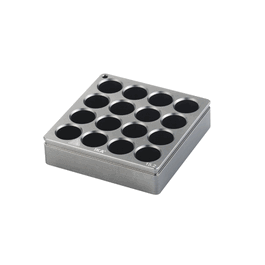 IKA H 135.101 Square Block Adapter, Flat Bottom, 16 x 4 mL