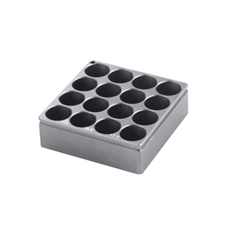 IKA H 135.102 Square Block Adapter, Flat Bottom, 16 x 8 mL
