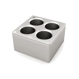 IKA H 135.106 Square Block Adapter, Flat Bottom, 4 x 40 mL