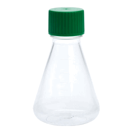 Celltreat 500 mL Erlenmeyer Flask, Solid Cap, Plain Bottom, PETG, Sterile, Individually Wrapped