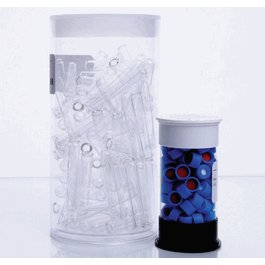 DWK Life Sciences (Wheaton) Kit with 500uL Clear Conical Insert, Natural Cap and Precut PTFE/Silicone Septa