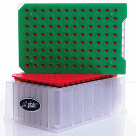 DWK Life Sciences (Wheaton) Kit, Silanized 1.2mL Clear Conical Insert Installed in uLplate and Blue CapMat with Precut PTFE/Silicone Septa