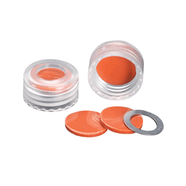 DWK Life Sciences (Wheaton) 9mm Red ScrewTin FEP/Natural Rubber