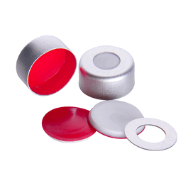 DWK Life Sciences (Wheaton) AlumiTin 11mm Silver Seal with FEP/Natural Rubber Septa