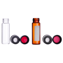 DWK Life Sciences (Wheaton) Kit, 4mL Clear with Marking Patch Vial, Black Polypropylene Open Top Cap, PTFE/Silicone Septa