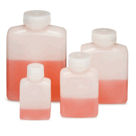 Diamond RealSeal Bottle, Wide Mouth Rectangular, HDPE with PP Closure, 1000 mL