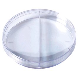 Bioplast 100 x 15 mm Slippable Petri Dishes, Polystyrene, Two Compartments, Sterile