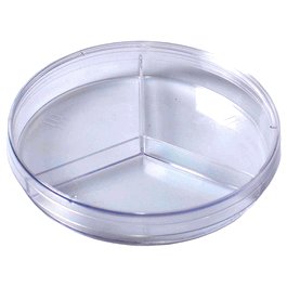 Bioplast 100 x 15 mm Stackable Petri Dishes, Polystyrene, Three Compartments, Sterile