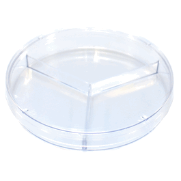 Bioplast 100 x 15 mm Slippable Petri Dishes, Polystyrene, Three Compartments, Sterile