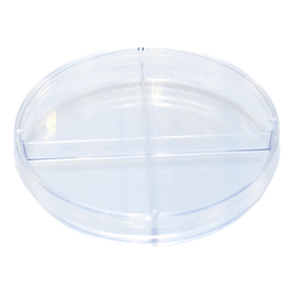 Bioplast 100 x 15 mm Slippable Petri Dishes, Polystyrene, Four Compartments, Sterile