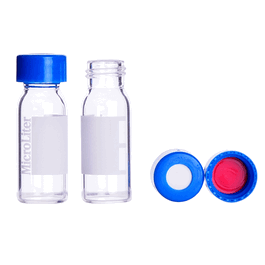 DWK Life Sciences (Wheaton) 76 Series Kit Clear Vial, Red Cap and PTFE/Silicone Septa