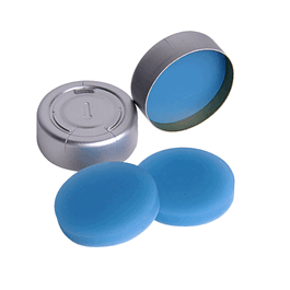DWK Life Sciences (Wheaton) 20mm Tear Away Crimp Seal with Natural PTFE/Blue Silicone Liner