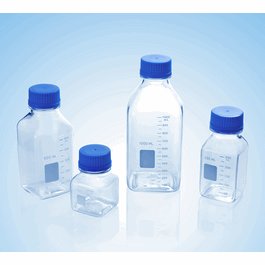 United Scientific Clear Plastic Bottles, 1000 mL, PC with PP Cap, Sterile