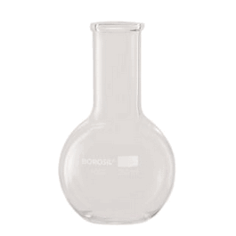 Borosil Flat Bottom Boiling Flask ISO 1773, 300 mL