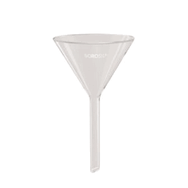 Borosil Funnels Short Stem Plain 60 Degree, 25 mm, ISO 4798, Borosilicate