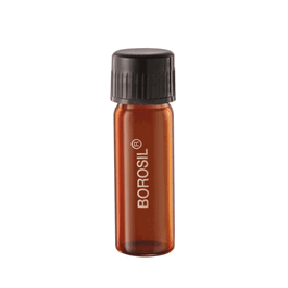 Borosil Media Amber Culture Tubes, Flat Bottom, PP Screw Cap with PTFE Liner, 5 mL