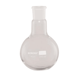Borosil Flat Bottom Flask 19/26, ISO 4797, 100 mL