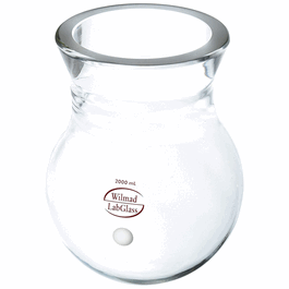 SP Wilmad-LabGlass Spherical Reaction Vessel, Conical Flange, 22,000 mL