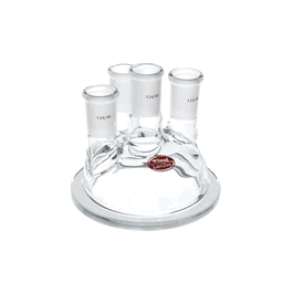 SP Wilmad-LabGlass 4 Neck Reaction Vessel Cover, Flat Flange, 24/40 Center, 24/40 Side