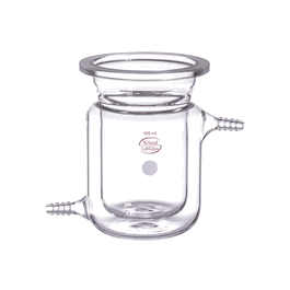 SP Wilmad-LabGlass Cylindrical Reaction Vessel, Flat Flange, Jacketed, 2000 mL