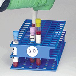 Wireless Tube Rack with RFID for CapTrack CT1 and CT2 Models, Full size, 13 mm, 72 place, Green
