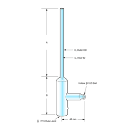 SP Wilmad-LabGlass Suprasil VT Dewar Insert for Bruker