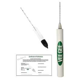Alcohol Hydrometer, 20 to 40 Percent, Internal Revenue Size, G, 305 mm, with Certification