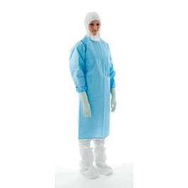 BioClean-C Non-Sterile Chemo Protective Gowns with Sleeves, M