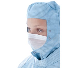 BioClean MICROFLOW Non-Sterile Face Veil with Studs, White