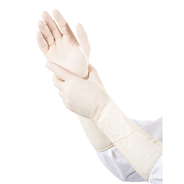 BioClean EXTRA Sterile Latex Gloves, 16 in., Natural, L