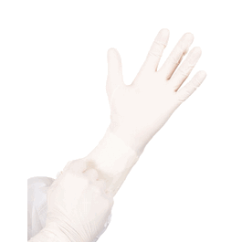 BioClean P-ZERO Sterile Polychloroprene Hand Specific Gloves, 12 in., Natural, Size: 8