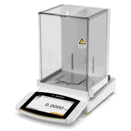 Sartorius Cubis II Precision Balance with Motorized Draft Shield, 5200 g x 10 mg, Auto Leveling, Color TFT Touch Display