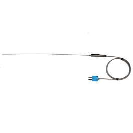 Digi-Sense Thermocouple High-Temp Fiberglass Insulated Wire Probe w/ Miniconnector, Type K, 25 in., -150 to 920C (-250 to 1690F), Exposed