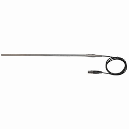 Digi-Sense Economical High Accuracy RTD Probe 3 Wire 3-Pin Connector, 1/4 in. Dia., 20 in. L, 1 m Cable